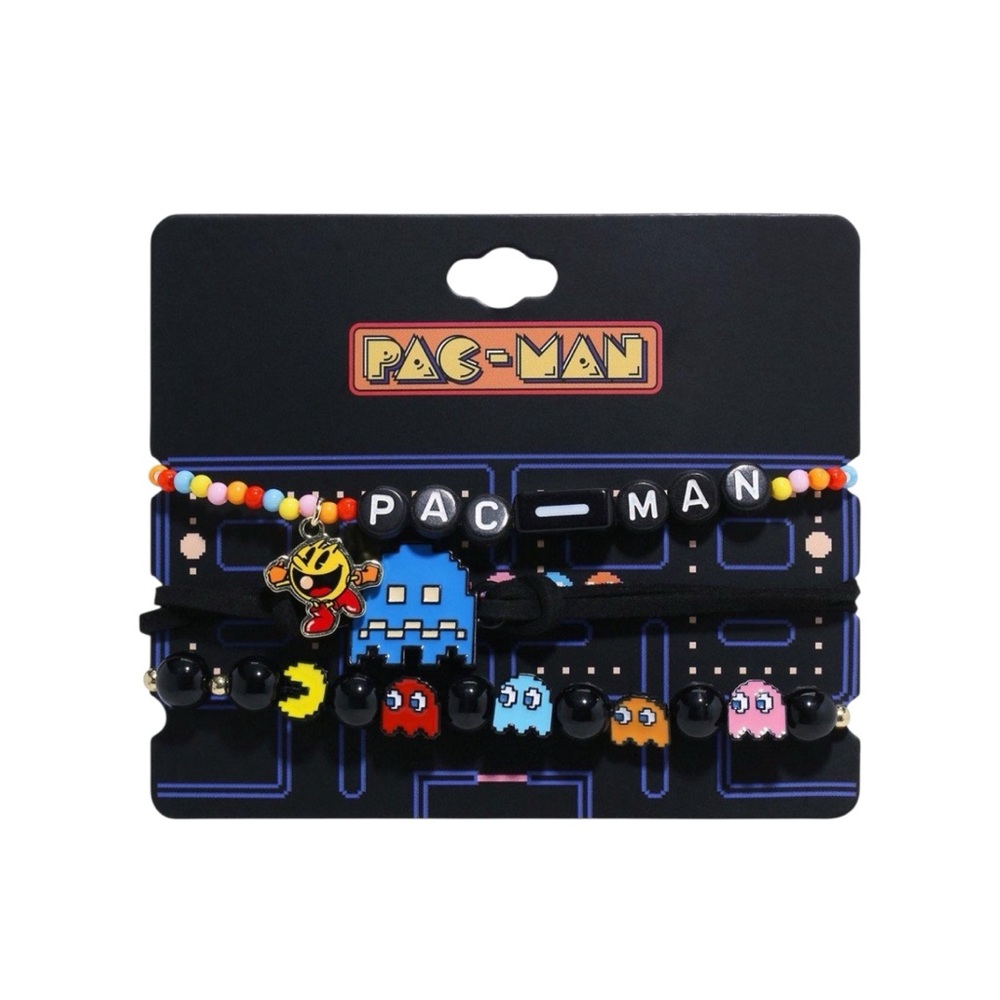 NEW Pac-Man Charm Bracelets Set